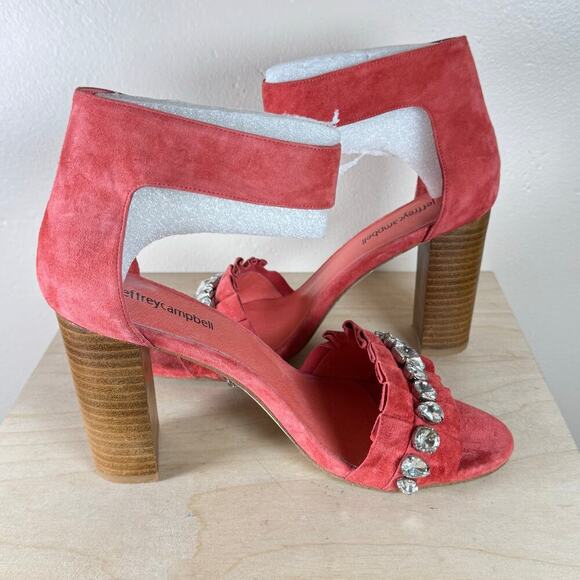 NWOB Jeffery Campbell Ruffled Purdy Heels Anthropologie Wedding Formal Size 8 - Picture 5 of 8